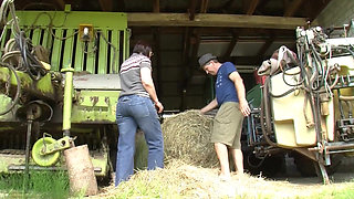 Couple fucks at the barn sex clip