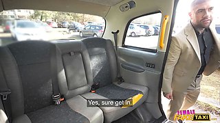 Chick faux taxi - beautiful red head with a muscly figure gives free xxx advice