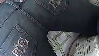 Jeans, Dirty and Wrinkled Soles Footjob