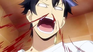 Busty hentai serpent lady has her way with a teen in his bedroom Monster Girls ep1