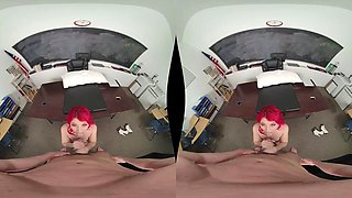 On the desk: Big Tits, Big Ass  Blowjob VR Porn
