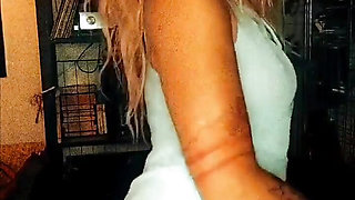 Blonde Slut Dancing