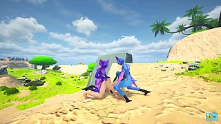 Getting Spit Roasted by Futa Monster Girls (sapphire Safari V.24 Animation)