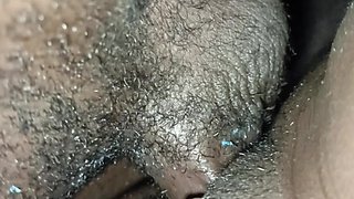 Big Boobs and Sweet Ebony Black Hairy Pussy Stepsister Share Bed with Stepbrother & Gets Hard Fucked at Night