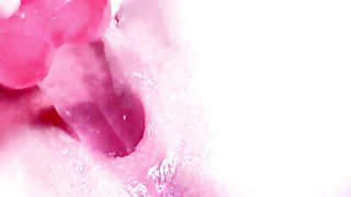 Tight pink pussy squirting orgasm