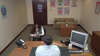 Kendra's magical slit fixes everything at the office
