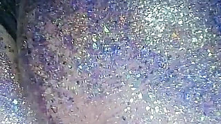 Alternative Girl Oil Massaging a Butt and Spanking by Glitters