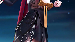 [mmd] 4K Yinyin-bingbing Korean Dance, Lingerie, Erotic Tattoo, Striptease