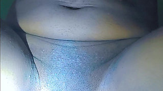 Naughty honey teenage girl touching herself