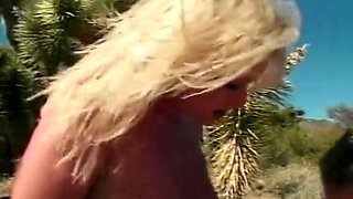 Blonde Bitch Fucked Hard In The Desert