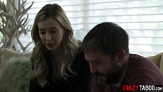 Kinky Haley Reed deepthroated before sex