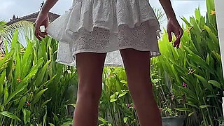 Hot Brunette Tease: Legs, Heels & Naughty Peeks