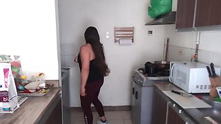 My Whore Stepsister Turns Me on Showing Me Her Tits and Her Huge Cameltoe