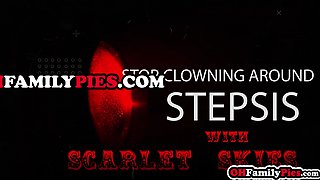 Creepy teenage Scarlet Skies fucks stepbro
