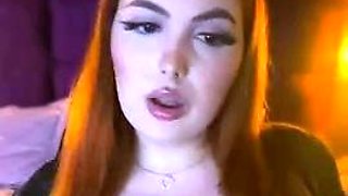 Great Big Boobs On Masturbating Redhead