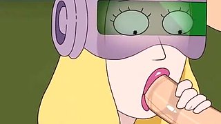 Rick and Morty - a Way Back Home - Sex Scene Only - Part 41 Beth Sexbot Blowjob by Loveskysanx