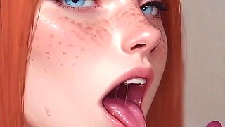 My Redhead Wife Trying Rough Deepthroat Live online - 3D Hentai Animated Porn - Mila Ai