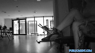 PublicAgent: Gym sex with brunette with big tits
