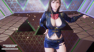 MMD CHUNG HA - Algorithm Tifa Hot Kpop Dance Final Fantasy Uncensored 4K 60FPS