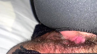 Missionary POV Fuck with Cumshot on Very Hairy Pussy