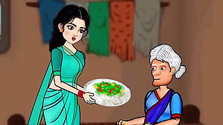 Rekha and Jagan fiercely Hindi Cartoon Sex Story