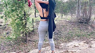 Hira Indian Beauty - a Hot Desi MILF - Flashing in Outdoor - Daring