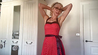 Elegant Lady in Red