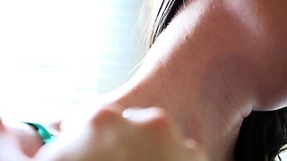 SMALL TIT BRUNETTE TATTOOED TEEN GIRLFRIEND CAUGHT IN SHOWER