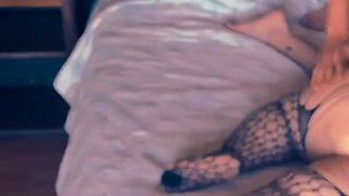 Stepmom Fucks in Bed, Only Fans in Slow Motion, Lying Down Blowjob