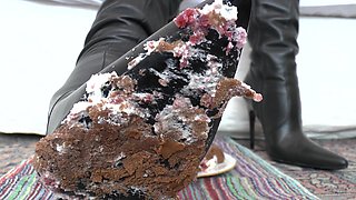 Smoking Mistress and Delicious Dessert From Boot Soles, POV Clip, Lady Victoria Valente