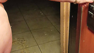 Naked in the assensor