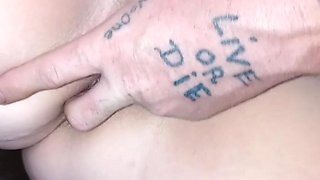 Amateur Wife Butt Fucked and Filled with Cum