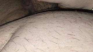 Step mom saw step son big dick in erection and handjob him hard