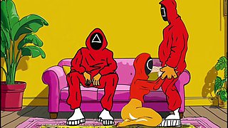Cuckold Squid Games. Animated Parody of the Squid Game Cartoons Animation