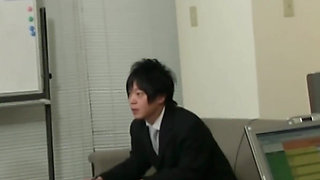 Japanese Bossy Secretary MILF Fucking All Men in the Office