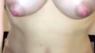 Lactating tits MILF riding cock