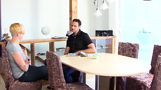 Natural German teen seduces the principal