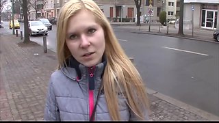 Hot German Blonde Trying Sperm