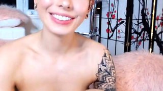 Stacked brunette goes solo toys and masturbation