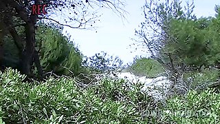 Beach Slut Beata Alone in the Dunes