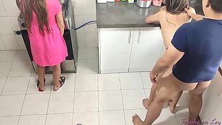 Hot Latina Teen Gets Anal in the Kitchen - Cheating Amateur Fuck