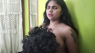 Step sister hot romance Shirt and jeans removal hot boobs suck and nipple lick under wear only hot, Vaishnavy and sharun Raj hot