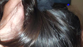 My beautiful Asian wife evening blowjob round two