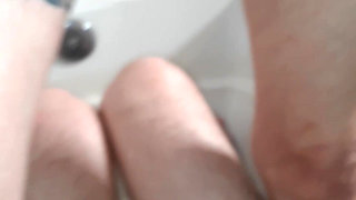 Pissing on Alpha's Cock