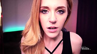 Close up with teen blonde sex doll rubbing her cunt