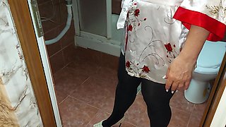 I Love It When My Stepmom Come to Visit Me in Her Nylon Stockings and High Heels