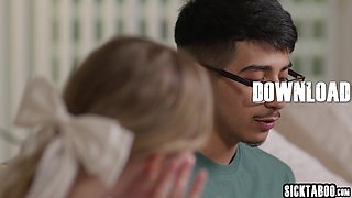 Cheerleader fucks shy big dick friend