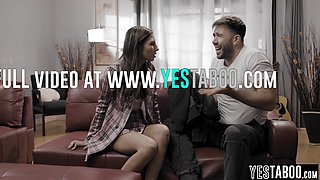 Depressed young girl hump big male stick married guy