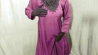 Beautiful Amena Bhabhi has sex indoors wearing a burqa and hijab