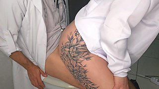 Slutty Nurse Catches Doctor in Hospital Bathroom and Sex Spanking Is Emergency!